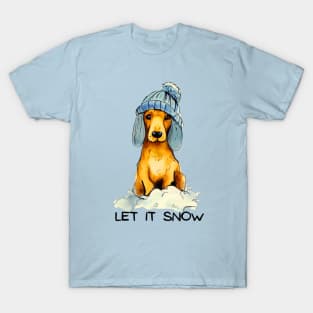 LET IT SNOW - Dachshund T-Shirt